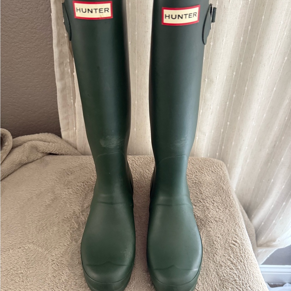 Hunter Forest Green Waterproof Tall Boots